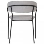 Стул Turin серый с чёрными ножками