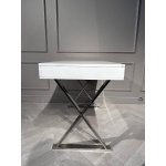 Стол-консоль Рокки MJ-001, 120х55х76 см, белый/хром