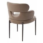 Стул VALTER HF017-20 Коричнево-серый, экокожа / Темно-серый каркас, ®DISAUR