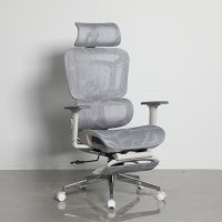 Кресло офисное TopChairs Nimbus белая сетка белый пластик