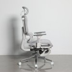 Кресло офисное TopChairs Nimbus белая сетка белый пластик
