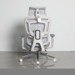 Кресло офисное TopChairs Nimbus белая сетка белый пластик