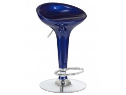 Стул барный DOBRIN BOMBA, синий металлик