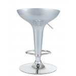 Стул барный DOBRIN BOMBA, серебряный металлик