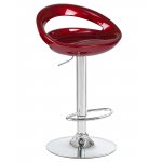 Набор 2 шт Стул барный DOBRIN DISCO, бордовый металлик