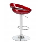 Набор 2 шт Стул барный DOBRIN DISCO, бордовый металлик