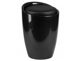 Табурет с местом для хранения LM-1100, чёрный