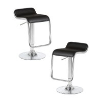 Набор 2 шт Стул барный DOBRIN CRACK, чёрный