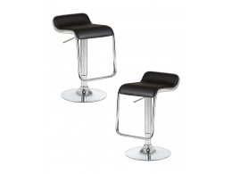 Набор 2 шт Стул барный DOBRIN CRACK, чёрный