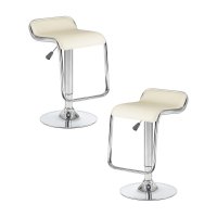Набор 2 шт Стул барный DOBRIN CRACK, кремовый