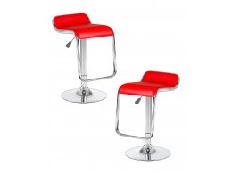 Набор 2 шт Стул барный DOBRIN CRACK, красный
