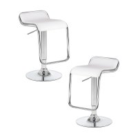 Набор 2 шт Стул барный DOBRIN CRACK, белый