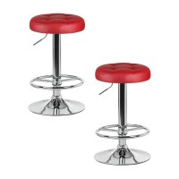 Набор 2 шт Табурет барный DOBRIN BRUNO, бордовый