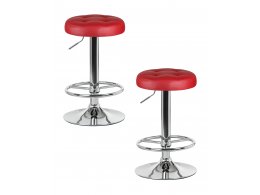 Набор 2 шт Табурет барный DOBRIN BRUNO, бордовый