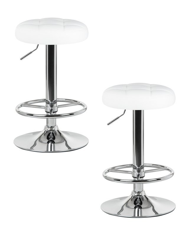 Набор 2 шт Табурет барный DOBRIN BRUNO, белый
