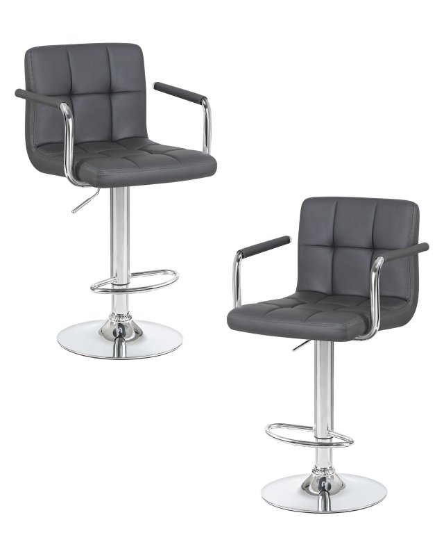Набор 2 шт Стул барный DOBRIN KRUGER ARM, серый