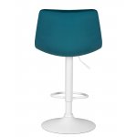 Стул барный DOBRIN TAILOR WHITE, морской волны велюр (MJ9-99)