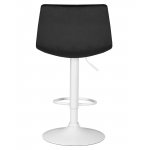 Набор 2 шт Стул барный DOBRIN TAILOR WHITE, черный велюр (MJ9-101)