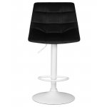Набор 2 шт Стул барный DOBRIN TAILOR WHITE, черный велюр (MJ9-101)