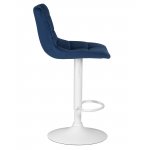 Набор 2 шт Стул барный DOBRIN TAILOR WHITE, синий велюр (MJ9-117)