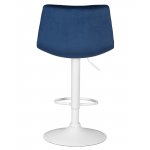 Стул барный DOBRIN TAILOR WHITE, синий велюр (MJ9-117) Стул барный DOBRIN TAILOR WHITE, синий велюр (MJ9-117)