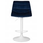 Стул барный DOBRIN TAILOR WHITE, синий велюр (MJ9-117) Стул барный DOBRIN TAILOR WHITE, синий велюр (MJ9-117)