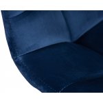 Стул барный DOBRIN TAILOR WHITE, синий велюр (MJ9-117) Стул барный DOBRIN TAILOR WHITE, синий велюр (MJ9-117)