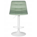 Набор 2 шт Стул барный DOBRIN TAILOR WHITE, пудрово-мятный велюр (MJ9-87)