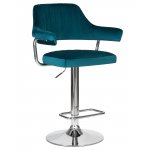 Набор 2 шт Стул барный DOBRIN CHARLY, морской волны велюр (MJ9-99)
