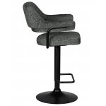 Набор 2 шт Стул барный DOBRIN CHARLY BLACK, серый твид (LEO11)