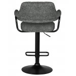 Набор 2 шт Стул барный DOBRIN CHARLY BLACK, серый твид (LEO11)