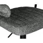 Набор 2 шт Стул барный DOBRIN CHARLY BLACK, серый твид (LEO11)