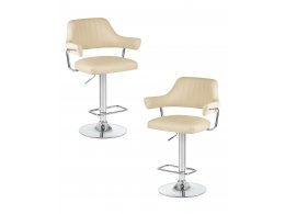 Набор 2 шт Стул барный DOBRIN CHARLY, кремовый