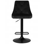 Стул барный DOBRIN JOSEPH BLACK, черный велюр (MJ9-101)