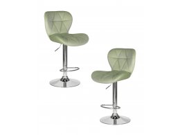 Набор 2 шт Стул барный DOBRIN BARNY, мятный велюр (MJ9-87)