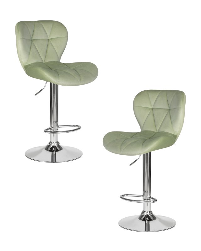 Набор 2 шт Стул барный DOBRIN BARNY, мятный велюр (MJ9-87)