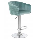 Стул барный DOBRIN DARCY, мятный велюр (1922-8)