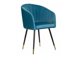 Стул обеденный DOBRIN MARY, морская волна велюр (1922-7)