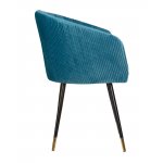 Стул обеденный DOBRIN MARY, морская волна велюр (1922-7)