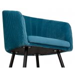 Стул обеденный DOBRIN MARY, морская волна велюр (1922-7)