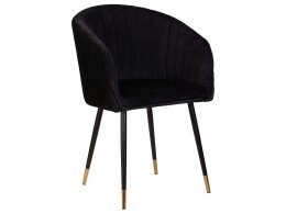 Стул обеденный DOBRIN MARY, черный велюр (1922-21)