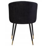 Стул обеденный DOBRIN MARY, черный велюр (1922-21)