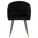 Стул обеденный DOBRIN MARY, черный велюр (1922-21)