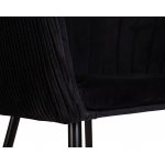 Стул обеденный DOBRIN MARY, черный велюр (1922-21)