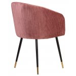 Стул обеденный DOBRIN MARY, бронзово-розовый велюр (1922-17)