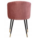 Стул обеденный DOBRIN MARY, бронзово-розовый велюр (1922-17)