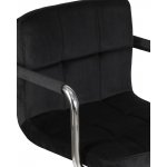 Набор 2 шт Офисное кресло для персонала DOBRIN TERRY, черный велюр (MJ9-101)