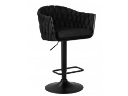 Стул барный DOBRIN LEON, черная ткань (LAR-275-50)