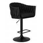 Стул барный DOBRIN LEON, черная ткань (LAR-275-50)