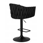 Стул барный DOBRIN LEON, черная ткань (LAR-275-50)